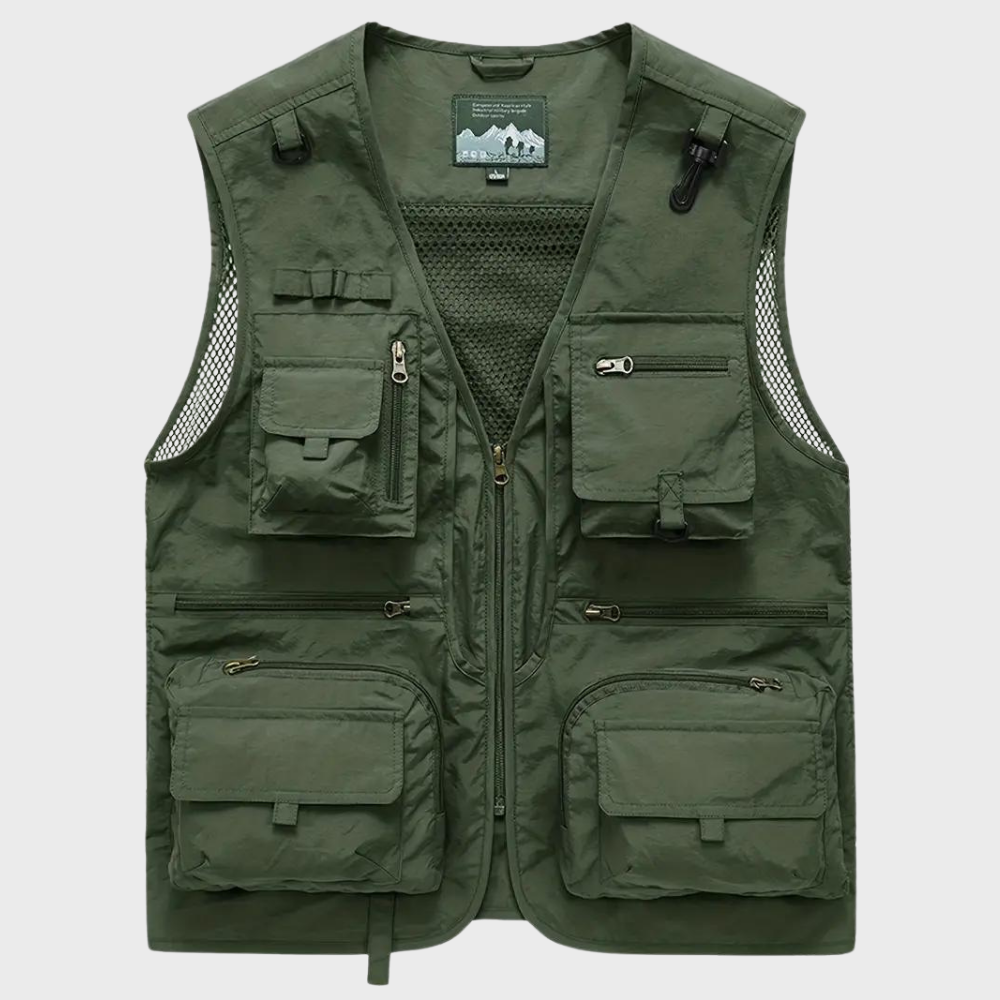 Troels | Men's Breathable Multi-Pocket Cargo Vest
