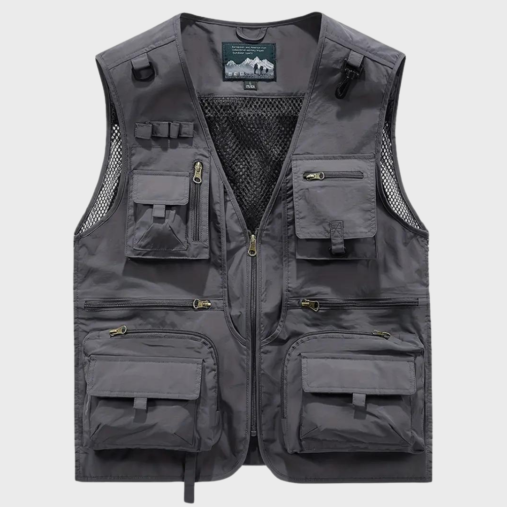 Troels | Men's Breathable Multi-Pocket Cargo Vest
