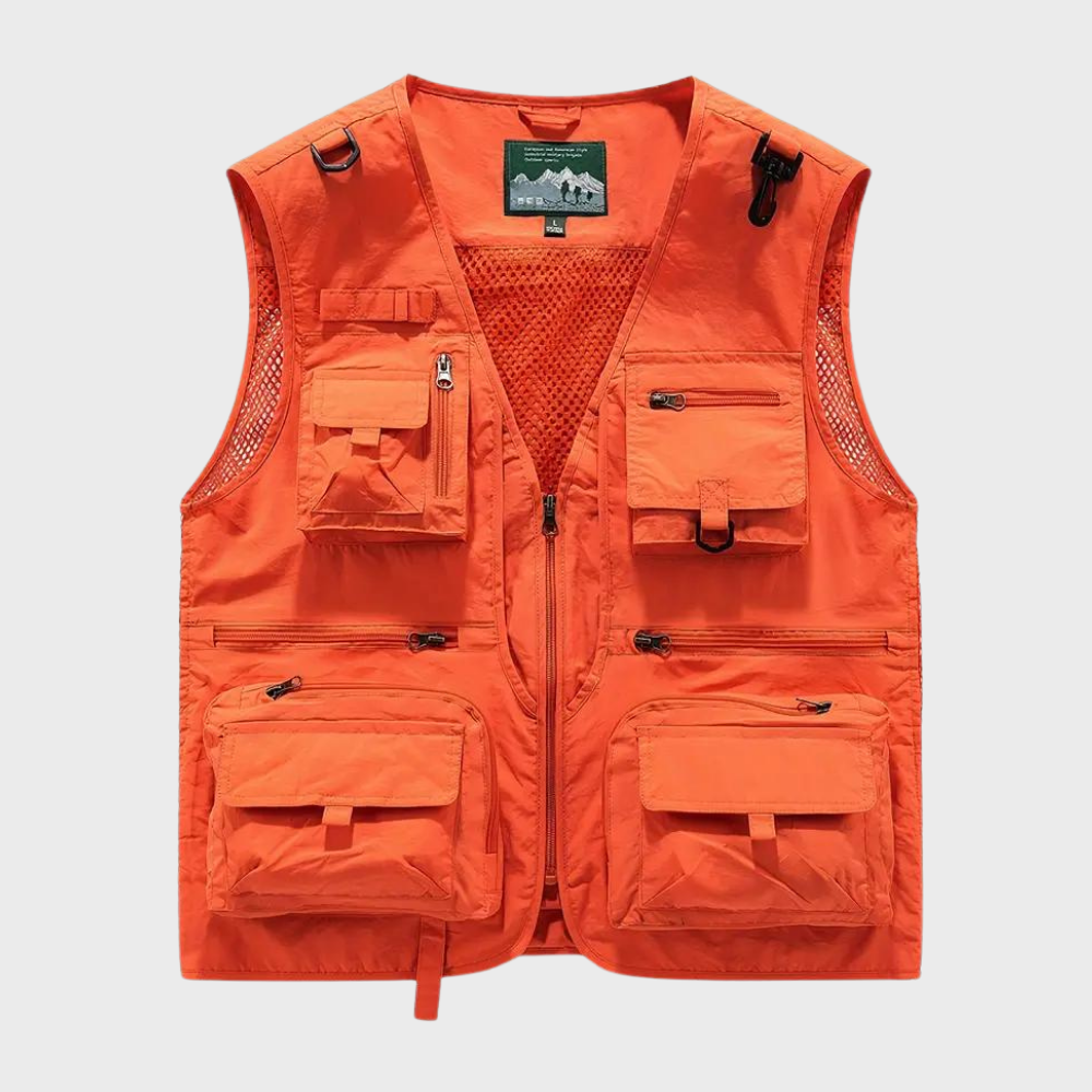 Troels | Men's Breathable Multi-Pocket Cargo Vest