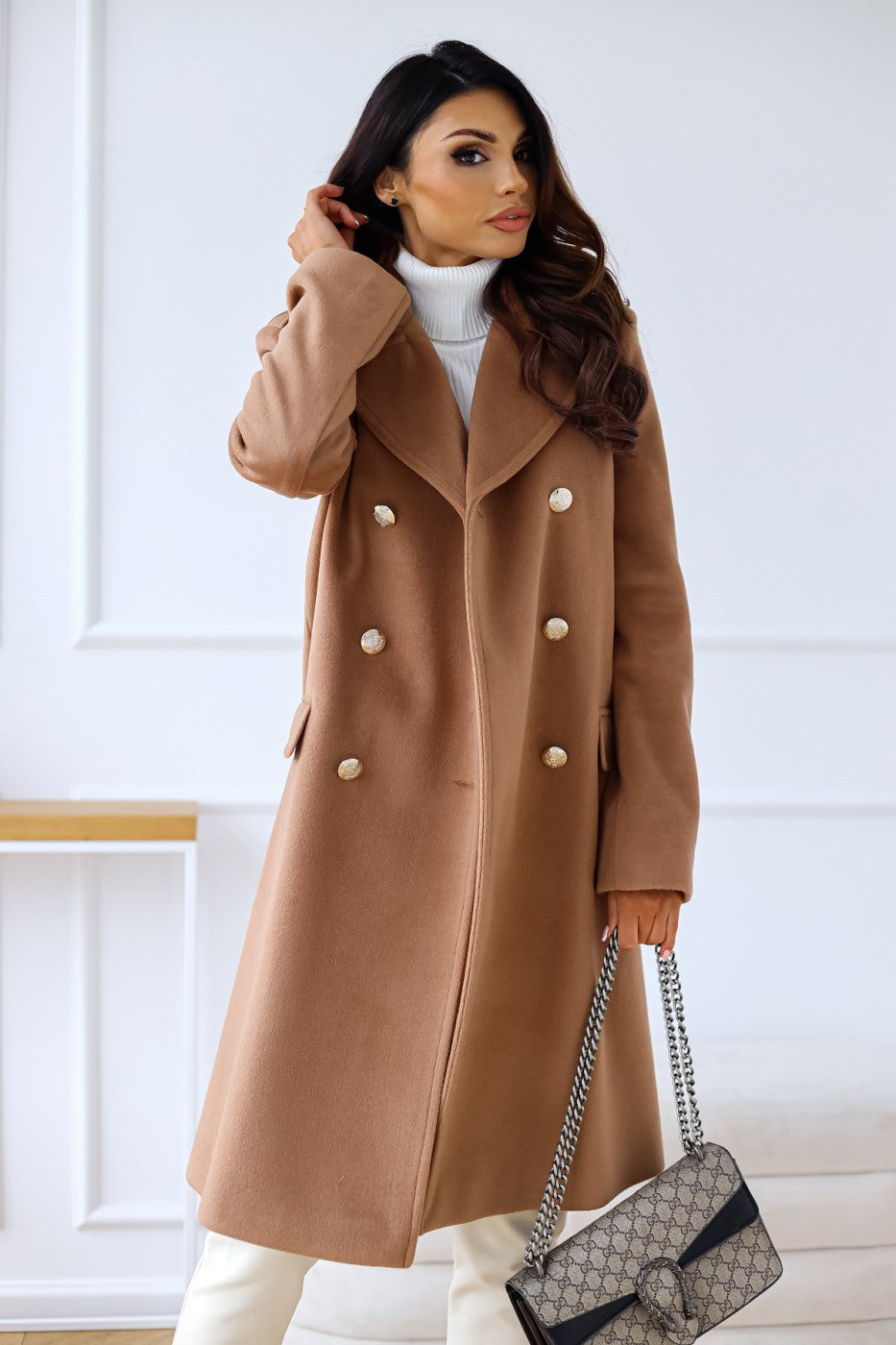 Nika | Trench Coat with Lapel Collar for Women
