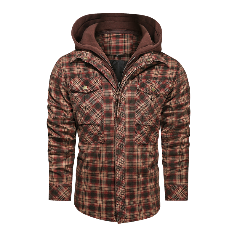 Enzo | Warm Hooded Jacket with Stylish Protection for Men