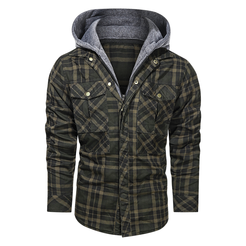 Enzo | Warm Hooded Jacket with Stylish Protection for Men