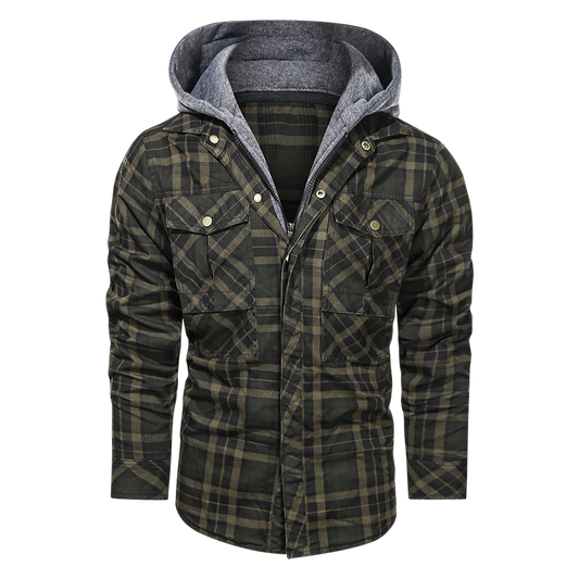 Enzo | Warm Hooded Jacket with Stylish Protection for Men