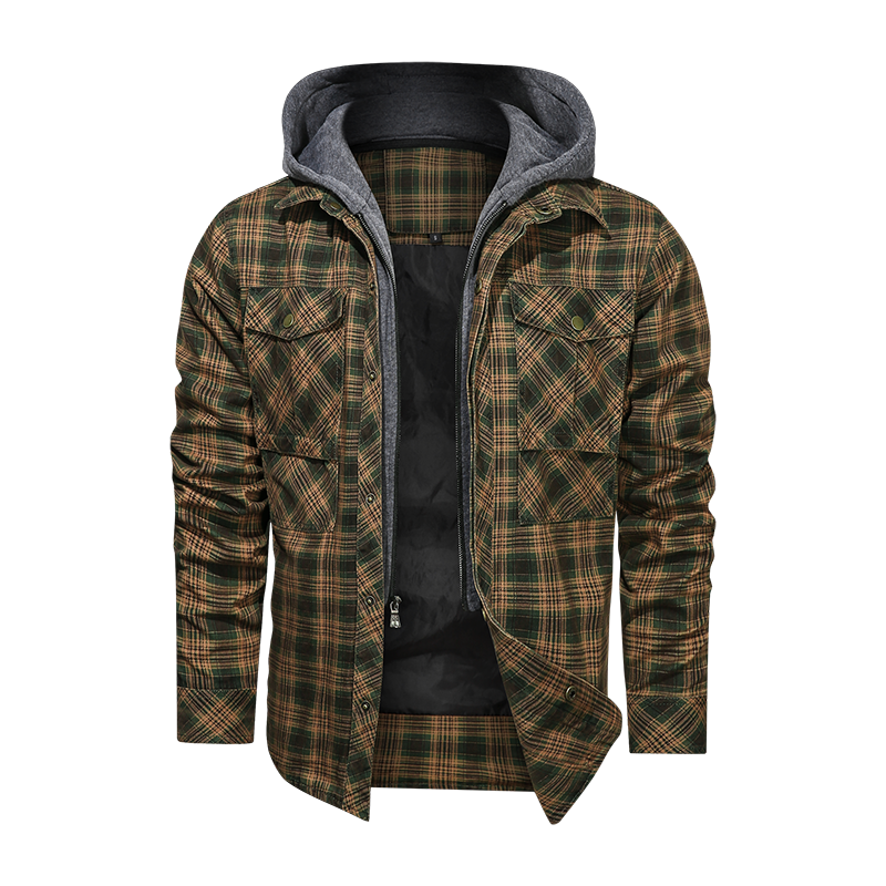 Enzo | Warm Hooded Jacket with Stylish Protection for Men